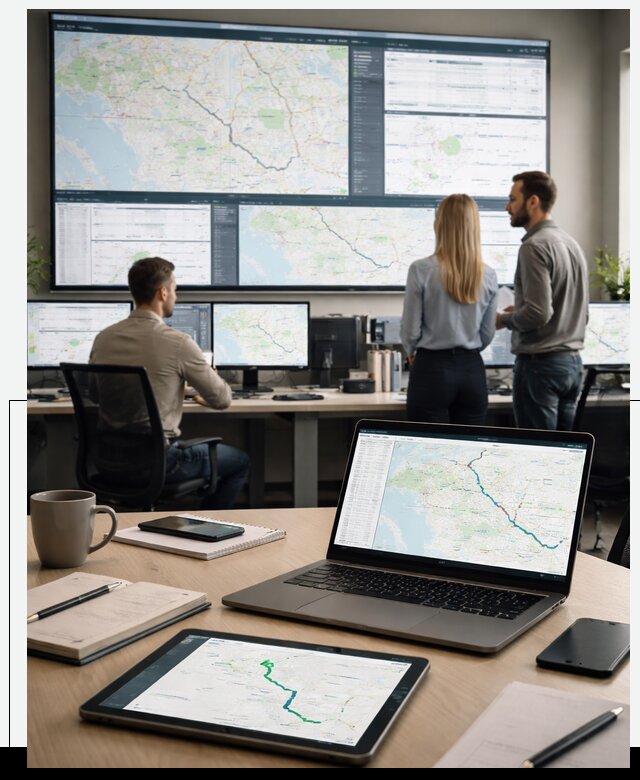 Трекинг грузов и Fleet Management, мониторинг автопарка в Усинске